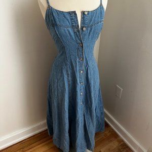 Button Up Denim Dress